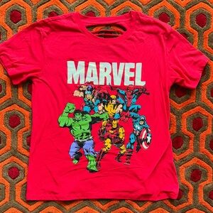 MAKE OFFER! Marvel Heroes Top Red T-Shirt Tee size Small 3-5 NEW with TAG!